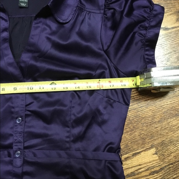 HM Purple Puff Sleeve Blouse - Picture 5 of 5